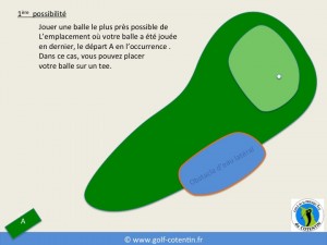 Règles de golf : l'obstacle d'eau latéral